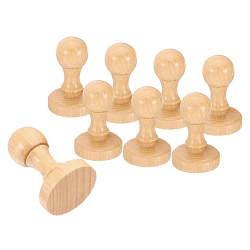 PATIKIL 40mm Stempelholz Runder Griff, 8er-Pack Holzknöpfe Stempelhalter für Stempelherstellung DIY Basteln Scrapbooking, Braun PATIKIL 40mm Stempelholz Runder Griff, 8er-Pack Holzknöpfe Stempelhalter für Stempelherstellung DIY Basteln Scrapbooking, Braun von PATIKIL