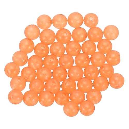 PATIKIL 45 Stück 4mm Naturstein Perlen Orange Rot, Runde Aventurin Edelstein Perlen Set Glatt Steinperlen Jade Tigerauge Glasperlen für Armband Halskette Ohrringe DIY von PATIKIL