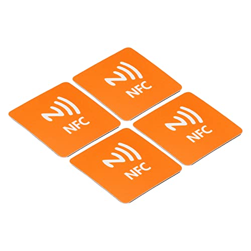 PATIKIL 4Pack NFC Aufkleber NFC216 Etikett Aufkleber 888 Bytes Speicher Vollständig Programmierbare Quadratische NFC Etiketten für Telefon NFC-fähige Geräte Orange PATIKIL 4Pack NFC Aufkleber NFC216 Etikett Aufkleber 888 Bytes Speicher Vollständig Programmierbare Quadratische NFC Etiketten für Telefon NFC-fähige Geräte Orange von PATIKIL