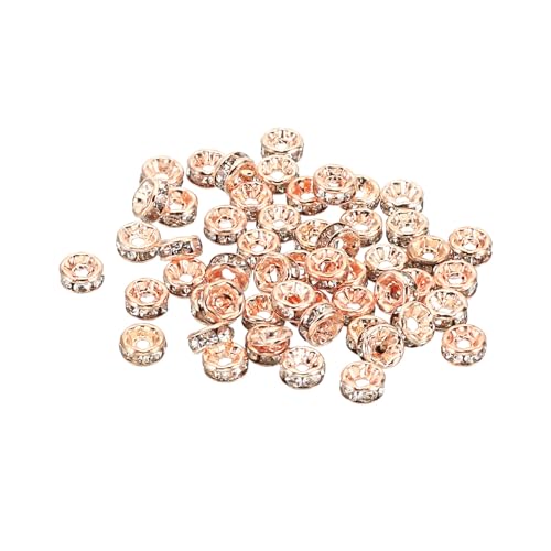 PATIKIL 4mm Abstandshalterperlen, 100 Stück Perlenabstandshalter Rondelle Abstandshalterperlen Strass Kleine runde Glasperlen Kristall Halsketten DIY, Roségold PATIKIL 4mm Abstandshalterperlen, 100 Stück Perlenabstandshalter Rondelle Abstandshalterperlen Strass Kleine runde Glasperlen Kristall Halsketten DIY, Roségold von PATIKIL