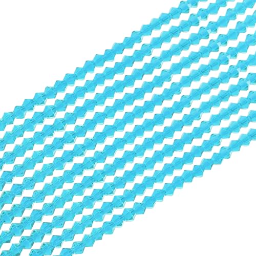 PATIKIL 4mm Bicone Crystal Glass Beads, 1680 Stk. Rondelle-Perlen Facettierte Kristallperlen Charms Großpackung für Schmuckherstellung Ohrringe Armbänder DIY Basteln, Hellseeblau PATIKIL 4mm Bicone Crystal Glass Beads, 1680 Stk. Rondelle-Perlen Facettierte Kristallperlen Charms Großpackung für Schmuckherstellung Ohrringe Armbänder DIY Basteln, Hellseeblau von PATIKIL