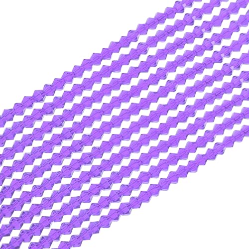 PATIKIL 4mm Bicone Crystal Glass Beads, 840 Stk. Rondelle-Perlen Facettierte Kristallperlen Charms Großpackung für Schmuckherstellung Ohrringe Armbänder DIY Basteln (Gebacken) von PATIKIL