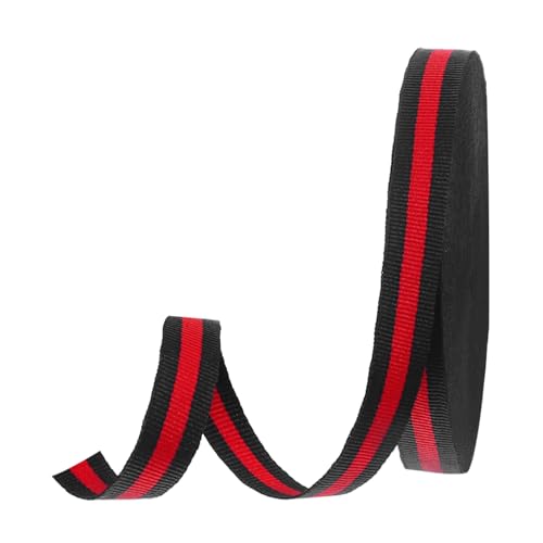 PATIKIL 5/8" Schwarzes Rot Gestrftes Ripsband, 25 Yard Polyester Stoff Strfen Bastelband Doppelstiges Design für Schlfen DIY Herstellung Kldung Whnachtsdekorationen PATIKIL 5/8" Schwarzes Rot Gestrftes Ripsband, 25 Yard Polyester Stoff Strfen Bastelband Doppelstiges Design für Schlfen DIY Herstellung Kldung Whnachtsdekorationen von PATIKIL