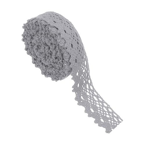 PATIKIL 5 Yards Spitzenband, 1 Zoll Breite Hochzeit Spitzenband Verpackung Nähen Häkeln Band für Florale DIY Basteln Nähen Geburtstagsfeier, Grau PATIKIL 5 Yards Spitzenband, 1 Zoll Breite Hochzeit Spitzenband Verpackung Nähen Häkeln Band für Florale DIY Basteln Nähen Geburtstagsfeier, Grau von PATIKIL
