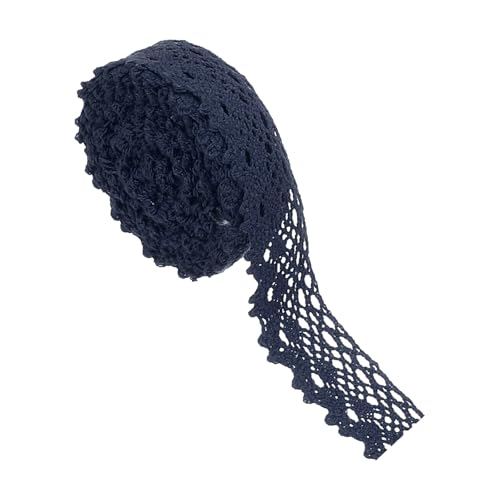 PATIKIL 5 Yards Spitzenband, 1 Zoll Breite Hochzeit Spitzenband Verpackung Nähen Häkeln Band für Florale DIY Basteln Nähen Geburtstagsfeier, Schwarz PATIKIL 5 Yards Spitzenband, 1 Zoll Breite Hochzeit Spitzenband Verpackung Nähen Häkeln Band für Florale DIY Basteln Nähen Geburtstagsfeier, Schwarz von PATIKIL
