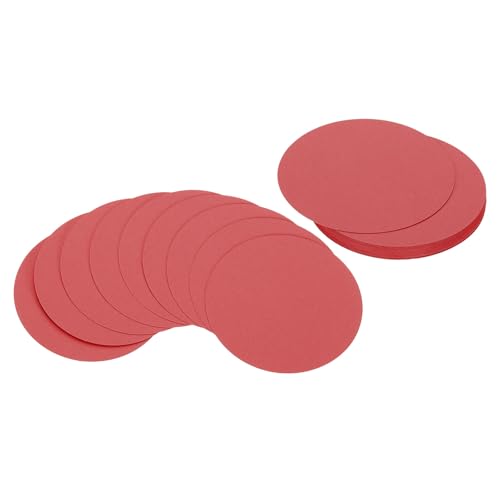 PATIKIL 5 Zoll Kreiskartenkarton, 25 Stück runde Formausschnitte Papier dicker Kartonuntersetzer für DIY Bastelprojekte Klassenzimmer Pinnwanddekoration, Rot PATIKIL 5 Zoll Kreiskartenkarton, 25 Stück runde Formausschnitte Papier dicker Kartonuntersetzer für DIY Bastelprojekte Klassenzimmer Pinnwanddekoration, Rot von PATIKIL