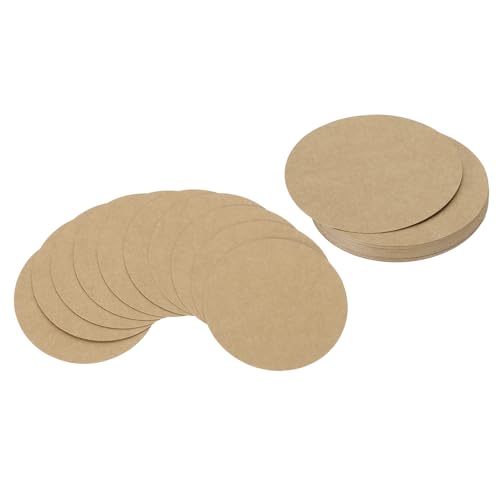 PATIKIL 5 Zoll Kreiskartenkarton, 25 Stück runde Formausschnitte Papier dickes Kartonuntersetzer für DIY Bastelprojekte Klassenzimmer Pinnwanddekoration, Kraftfarbe PATIKIL 5 Zoll Kreiskartenkarton, 25 Stück runde Formausschnitte Papier dickes Kartonuntersetzer für DIY Bastelprojekte Klassenzimmer Pinnwanddekoration, Kraftfarbe von PATIKIL