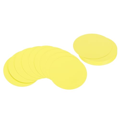 PATIKIL 5 Zoll Kreiskarton, 36 Stück runde Formausschnitte Papier dickes Kartonuntersetzer für DIY Bastelprojekte Klassenzimmer Pinnwanddekoration, Gelb von PATIKIL
