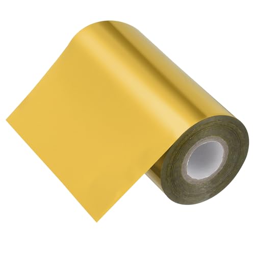 PATIKIL 5"x400Ft Heißprägefolienpapier, Übertragungsfolienrolle für Leder-DIY-Logo-Dekorationshandwerk Geschenkverpackung Scrapbook-Karte, Dunkelgold PATIKIL 5"x400Ft Heißprägefolienpapier, Übertragungsfolienrolle für Leder-DIY-Logo-Dekorationshandwerk Geschenkverpackung Scrapbook-Karte, Dunkelgold von PATIKIL