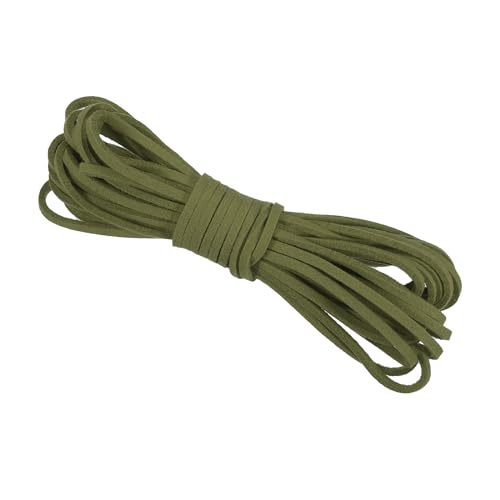 PATIKIL 5.5 Yards x 3mm Kunst Wildleder Kordel Leder Spitze Schnur für Armband Halskette Perlen Herstellung Heimwerken Dunkel Grün PATIKIL 5.5 Yards x 3mm Kunst Wildleder Kordel Leder Spitze Schnur für Armband Halskette Perlen Herstellung Heimwerken Dunkel Grün von PATIKIL