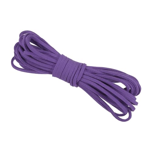 PATIKIL 5.5 Yards x 3mm Kunst Wildleder Kordel Leder Spitze Schnur für Armband Halskette Perlen Herstellung Heimwerken Lila PATIKIL 5.5 Yards x 3mm Kunst Wildleder Kordel Leder Spitze Schnur für Armband Halskette Perlen Herstellung Heimwerken Lila von PATIKIL