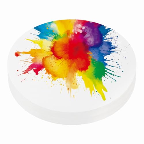 PATIKIL 50 Blätter Baumwoll Aquarellpapier Rund 140lb/300 GSM Kaltgepresstes Wasserfarben Malpapier Für Kunstmalerei Aquarellzeichnung Künstler 7 Zoll von PATIKIL