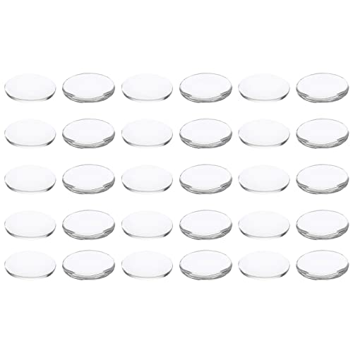 PATIKIL 50 Stück Glas Cabochons 25x18mm Klare Runde Glascabochons, Flache Rückseite Glaskuppel, Glaskuppel für DIY Schmuck, Foto Anhänger Herstellung, Halsketten PATIKIL 50 Stück Glas Cabochons 25x18mm Klare Runde Glascabochons, Flache Rückseite Glaskuppel, Glaskuppel für DIY Schmuck, Foto Anhänger Herstellung, Halsketten von PATIKIL