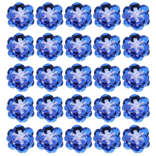 PATIKIL 50 Stück Pailletten Blumen Aufnäher, 0,8"/2cm Blumen Applikation mit Kristall Perlen zum Aufnähen auf Stoff Patch für Kleidung Schuhe Taschen Accessoirek, Dunkelblau PATIKIL 50 Stück Pailletten Blumen Aufnäher, 0,8"/2cm Blumen Applikation mit Kristall Perlen zum Aufnähen auf Stoff Patch für Kleidung Schuhe Taschen Accessoirek, Dunkelblau von PATIKIL