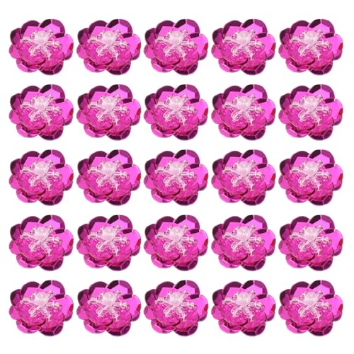 PATIKIL 50 Stück Pailletten Blumen Aufnäher, 0,8"/2cm Blumen Applikation mit Kristall Perlen zum Aufnähen auf Stoff Patch für Kleidung Schuhe Taschen Accessoirek, Rosarot PATIKIL 50 Stück Pailletten Blumen Aufnäher, 0,8"/2cm Blumen Applikation mit Kristall Perlen zum Aufnähen auf Stoff Patch für Kleidung Schuhe Taschen Accessoirek, Rosarot von PATIKIL