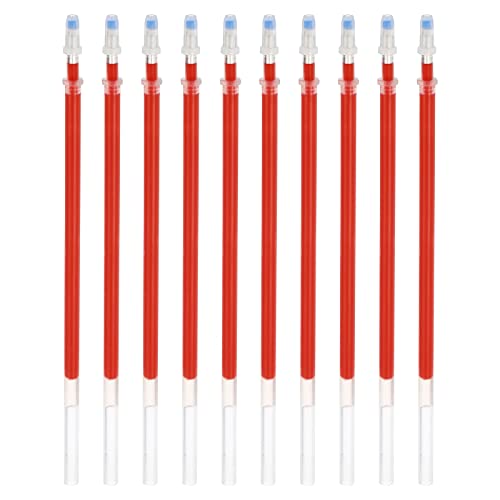 PATIKIL 50 Stücke 0.5mm Feiner Stift 130mm Gel Tintenstift ersetzen Nachfüllung Schwarz Tinten Kugelschreiber Nachfüllung für Bürobedarf Rot von PATIKIL