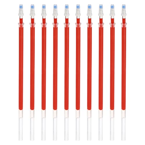 PATIKIL 50 Stücke 0.5mm Feiner Stift 130mm Gel Tintenstift ersetzen Nachfüllung Rot Tinten Kugelschreiber Nachfüllung für Bürobedarf Rot von PATIKIL