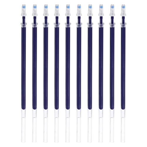 PATIKIL 50 Stücke 0.5mm Nadelspitze 130mm Gel Tintenstift ersetzen Nachfüllung Blau Tinten Kugelschreiber Nachfüllung für Bürobedarf Blau von PATIKIL