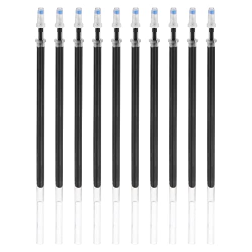 PATIKIL 50 Stücke 0.5mm Nadelspitze 130mm Gel Tintenstift ersetzen Nachfüllung Schwarz Tinten Kugelschreiber Nachfüllung für Bürobedarf Schwarz von PATIKIL