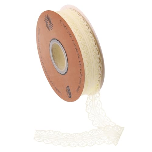 PATIKIL 50 Yards Spitzenband, 1,2 Zoll Breites Hochzeitsband Spitze Geschenkband zum Basteln von Blumen DIY Nähen Geburtstagsfeier, Beige PATIKIL 50 Yards Spitzenband, 1,2 Zoll Breites Hochzeitsband Spitze Geschenkband zum Basteln von Blumen DIY Nähen Geburtstagsfeier, Beige von PATIKIL