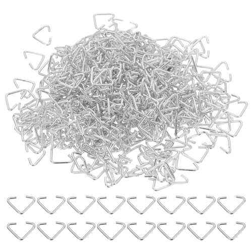PATIKIL 500 Stück 9,5x6mm Triangle Biegeringe Jump Rings Spaltringe Sprungringe Open Jump Rings für Schmuckherstellung Schmuck Basteln Zubehör Halsketten Armbänder Ohrringe DIY, Silberton PATIKIL 500 Stück 9,5x6mm Triangle Biegeringe Jump Rings Spaltringe Sprungringe Open Jump Rings für Schmuckherstellung Schmuck Basteln Zubehör Halsketten Armbänder Ohrringe DIY, Silberton von PATIKIL