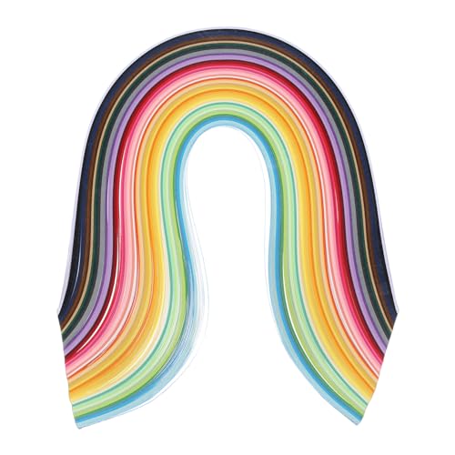 PATIKIL 500 Stück Quilling-Streifen Papier 3/16"(5mm) 54cm Origami-Papier Quilling-Streifen für Kunst DIY Handwerk Weihnachten, 50 Farben von PATIKIL