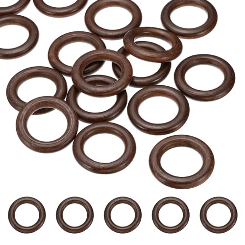 PATIKIL 55mm Natürliche Holzringe, 10er Pack Holzring Runde Verbindungsringe Holzschleife Kreis für Bastelarbeiten Anhänger DIY Schmuckherstellung Makramee, Dunkelbraun PATIKIL 55mm Natürliche Holzringe, 10er Pack Holzring Runde Verbindungsringe Holzschleife Kreis für Bastelarbeiten Anhänger DIY Schmuckherstellung Makramee, Dunkelbraun von PATIKIL