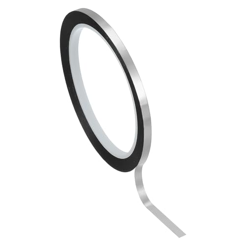 PATIKIL 5mmx50m Metallband Selbstklebend Leiste, Zierleisten Selbstklebend Metall Mattes Silber Klebeband Wasserdicht Dekorstreifen für Wände Tür Decke Möbel Modellbau Basteln PATIKIL 5mmx50m Metallband Selbstklebend Leiste, Zierleisten Selbstklebend Metall Mattes Silber Klebeband Wasserdicht Dekorstreifen für Wände Tür Decke Möbel Modellbau Basteln von PATIKIL