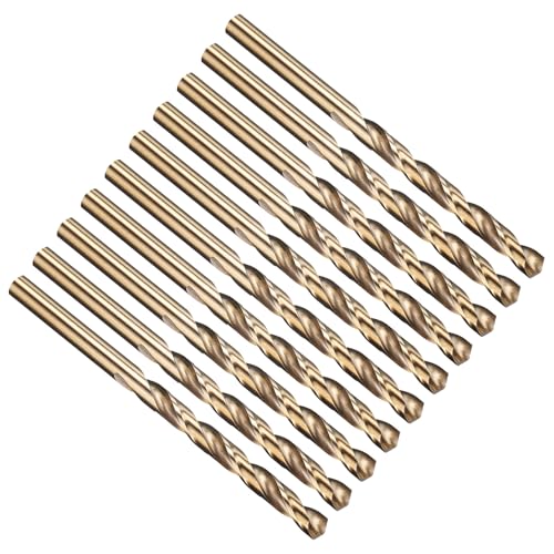 PATIKIL 6,8 mm Bohrer, Jobber gerade Schaft M35 5% High-Speed-Stahl 135° Gold-Finish für rostfreien Stahl Hartmetall - 10er Pack PATIKIL 6,8 mm Bohrer, Jobber gerade Schaft M35 5% High-Speed-Stahl 135° Gold-Finish für rostfreien Stahl Hartmetall - 10er Pack von PATIKIL