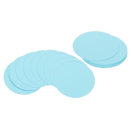 PATIKIL 6 Zoll Kreis Karton, 25 Stück runde Form Ausschnitte Papier Dickes Karton Untersetzer für DIY Bastelprojekte Klassenzimmer Pinnwanddekoration, Hellblau von PATIKIL
