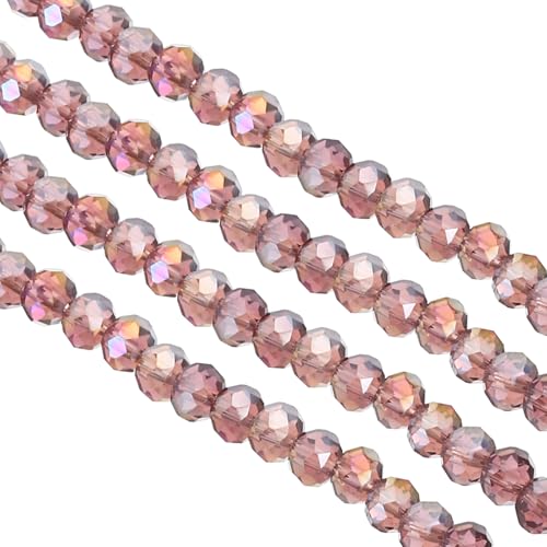 PATIKIL 6 mm Briolette Rondelle Glasperlen, 10 Stück kleine runde facettierte Kristallperlen für Schmuckherstellung Ohrringe Armbänder Halsketten Ringe DIY, Lila PATIKIL 6 mm Briolette Rondelle Glasperlen, 10 Stück kleine runde facettierte Kristallperlen für Schmuckherstellung Ohrringe Armbänder Halsketten Ringe DIY, Lila von PATIKIL