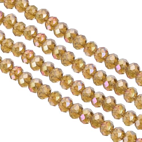 PATIKIL 6 mm Briolette Rondelle Glasperlen, 5 Stück kleine runde facettierte Kristallperlen für Schmuckherstellung Ohrringe Armbänder Halsketten Ringe DIY, Braun PATIKIL 6 mm Briolette Rondelle Glasperlen, 5 Stück kleine runde facettierte Kristallperlen für Schmuckherstellung Ohrringe Armbänder Halsketten Ringe DIY, Braun von PATIKIL