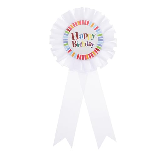 PATIKIL 6" x 3" Geburtstagsauszeichnungsband, Auszeichnungsband Geburtstagsabzeichen Zinnabzeichen für Erwachsene Frauen Partydekorationen Feieraccessoire, Weiß PATIKIL 6" x 3" Geburtstagsauszeichnungsband, Auszeichnungsband Geburtstagsabzeichen Zinnabzeichen für Erwachsene Frauen Partydekorationen Feieraccessoire, Weiß von PATIKIL