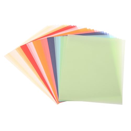 PATIKIL 60 Blätter Pergamentpapier 4.25x5.5, Pergamentpapier Bedruckbares Transparentpapier 100GSM Farbig für Einladungen Laser InkJet Druck Kartenherstellung Basteln, Mehrfarbig PATIKIL 60 Blätter Pergamentpapier 4.25x5.5, Pergamentpapier Bedruckbares Transparentpapier 100GSM Farbig für Einladungen Laser InkJet Druck Kartenherstellung Basteln, Mehrfarbig von PATIKIL