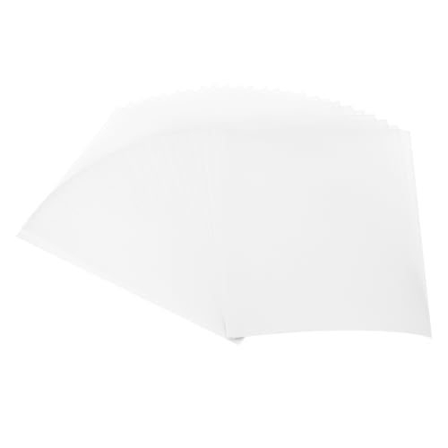 PATIKIL 60 Blätter Pergamentpapier 14x10.8cm, Pergamentpapier bedruckbar Transparentpapier 100GSM farbig für Einladungen Laser InkJet Druck Kartenherstellung Basteln, Weiß von PATIKIL