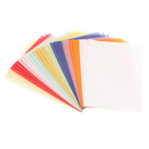 PATIKIL 60 Blatt Pergamentpapier 4x6, Pergamentpapier bedruckbares Transparentpapier 100GSM für Einladungsdruck, 10 Farben PATIKIL 60 Blatt Pergamentpapier 4x6, Pergamentpapier bedruckbares Transparentpapier 100GSM für Einladungsdruck, 10 Farben von PATIKIL