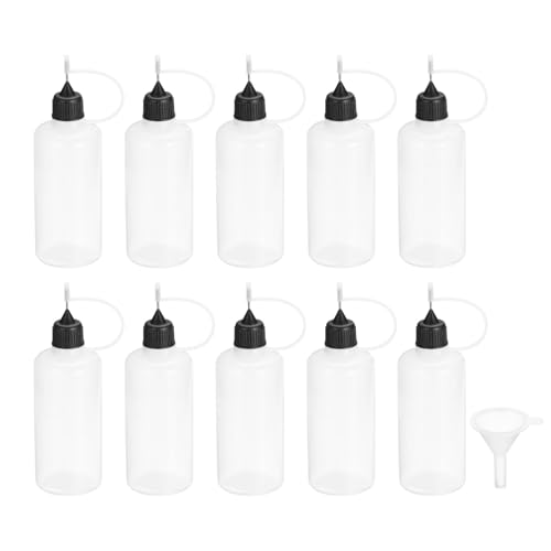 PATIKIL 60 ml 2 oz Nadelöler, 10 Stück Klebstoff-Applikatorflasche mit Nadelspitze, Quetschflasche mit rostfreier Nadelspitze Filterbecher für Waffenöl, Heimwerkerarbeiten, weiß PATIKIL 60 ml 2 oz Nadelöler, 10 Stück Klebstoff-Applikatorflasche mit Nadelspitze, Quetschflasche mit rostfreier Nadelspitze Filterbecher für Waffenöl, Heimwerkerarbeiten, weiß von PATIKIL