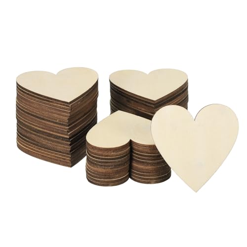 PATIKIL 60mm Holzherzen, 50er Packung Unvollendete Holzherzen Leer Holzausschnitte Verzierungen Natürliche Holzstücke für Weihnachtsbastelprojekte PATIKIL 60mm Holzherzen, 50er Packung Unvollendete Holzherzen Leer Holzausschnitte Verzierungen Natürliche Holzstücke für Weihnachtsbastelprojekte von PATIKIL