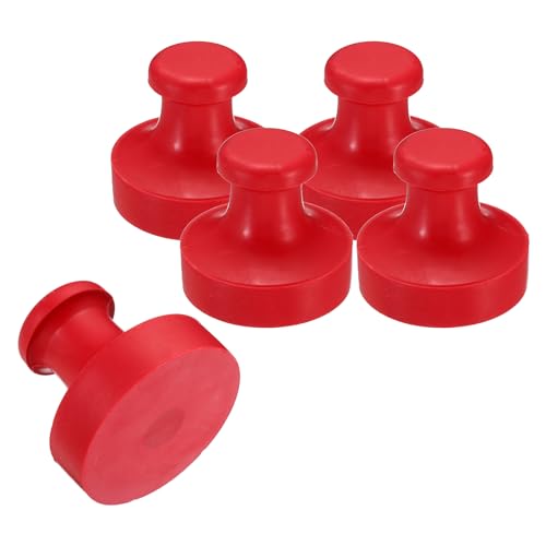 PATIKIL 60mm Stempelgummi-Rundgriff, 5er-Pack Gummiknöpfe Stempelhalter für Stempelherstellung DIY Basteln Scrapbooking, Rot von PATIKIL