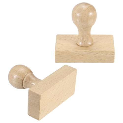 PATIKIL 60x30mm Holzstempel Rundgriff 2 Stück Holzstempelhalter Buchenholz Blankostempel Für DIY Basteln Scrapbooking Karten Tagebuch Holzfarbe PATIKIL 60x30mm Holzstempel Rundgriff 2 Stück Holzstempelhalter Buchenholz Blankostempel Für DIY Basteln Scrapbooking Karten Tagebuch Holzfarbe von PATIKIL