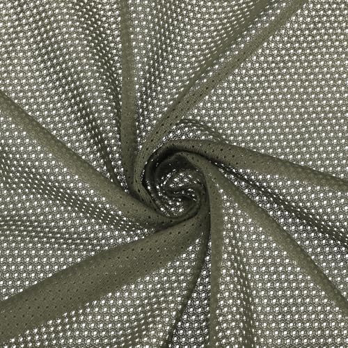 PATIKIL 62 Zoll breiter Netzstoff Stretchstoff Netzfutter Stoffe leicht dehnbar zum Nähen von Rucksacktaschen und riemen, Netzkleidung, Netzbeuteln, Einkaufstaschen, Holzkohlebraun 1 Yard von PATIKIL