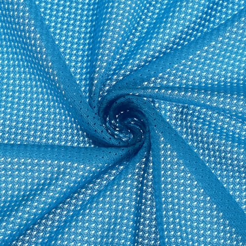 PATIKIL 62 Zoll breiter Netzstoff Stretchstoff Netzfutter Stoffe leicht dehnbar zum Nähen von Rucksacktaschen und riemen, Netzkleidung, Netzbeuteln, Einkaufstaschen, Indigo Blau 1 Yard von PATIKIL