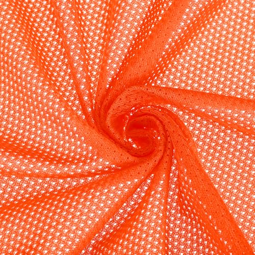 PATIKIL 62 Zoll breiter Netzstoff Stretchstoff Netzfutter Stoffe leicht dehnbar zum Nähen von Rucksacktaschen und riemen, Netzkleidung, Netzbeuteln, Einkaufstaschen, Neon Orange 1 Yard PATIKIL 62 Zoll breiter Netzstoff Stretchstoff Netzfutter Stoffe leicht dehnbar zum Nähen von Rucksacktaschen und riemen, Netzkleidung, Netzbeuteln, Einkaufstaschen, Neon Orange 1 Yard von PATIKIL