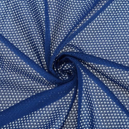 PATIKIL 62 Zoll breiter Netzstoff Stretchstoff Netzfutter Stoffe leicht dehnbar zum Nähen von Rucksacktaschen und riemen, Netzkleidung, Netzbeuteln, tiefem Marineblau 2 Yard von PATIKIL