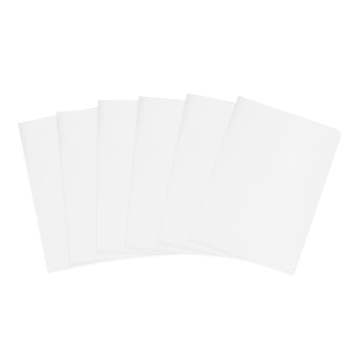 PATIKIL 6er Pack L-Typ Kunststoffordner, Briefgröße Klare Ordner für Dokumente Papiertaschen Projektordner für Zuhause Büro, Milchweiß PATIKIL 6er Pack L-Typ Kunststoffordner, Briefgröße Klare Ordner für Dokumente Papiertaschen Projektordner für Zuhause Büro, Milchweiß von PATIKIL