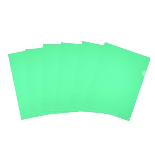 PATIKIL 6er Pack L-Typ Kunststoffordner, Briefgröße Klarsichthüllen für Dokumente Papiertaschen Projektordner für Zuhause Büro, Grün PATIKIL 6er Pack L-Typ Kunststoffordner, Briefgröße Klarsichthüllen für Dokumente Papiertaschen Projektordner für Zuhause Büro, Grün von PATIKIL