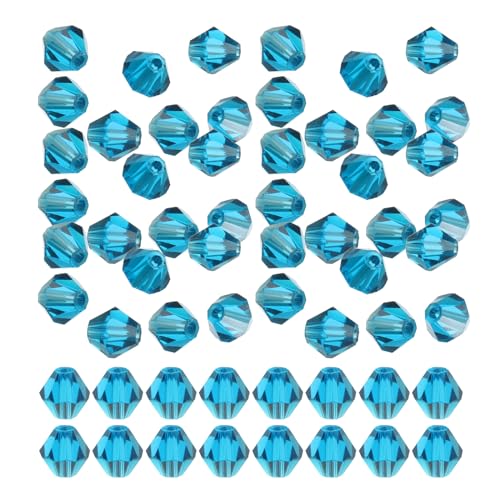 PATIKIL 6mm Bicone Glasperlen, 450 Stück kleine facettierte Bicone Kristallperlen Charme für Ohrringe Armbänder Halsketten Ringe Schmuckherstellung DIY, Dunkelblau PATIKIL 6mm Bicone Glasperlen, 450 Stück kleine facettierte Bicone Kristallperlen Charme für Ohrringe Armbänder Halsketten Ringe Schmuckherstellung DIY, Dunkelblau von PATIKIL