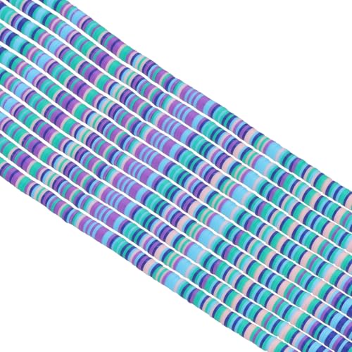 PATIKIL 6mm Runde Flache Clay Perlen Set Spacer, 3500 Stück 10 Stränge Handgemachte Perlen für Armbänder Halskette Ohrringe DIY Teile Schmuck Herstellung, Blau/Grün/Rosa PATIKIL 6mm Runde Flache Clay Perlen Set Spacer, 3500 Stück 10 Stränge Handgemachte Perlen für Armbänder Halskette Ohrringe DIY Teile Schmuck Herstellung, Blau/Grün/Rosa von PATIKIL