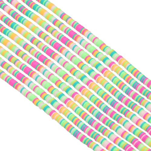 PATIKIL 6mm Runde Flache Clay Perlen Set Spacer, 3500 Stück 10 Stränge Handgemachte Perlen für Armbänder Halskette Ohrringe DIY Teile Schmuck Herstellung, Rose Rot/Grün/Gelb PATIKIL 6mm Runde Flache Clay Perlen Set Spacer, 3500 Stück 10 Stränge Handgemachte Perlen für Armbänder Halskette Ohrringe DIY Teile Schmuck Herstellung, Rose Rot/Grün/Gelb von PATIKIL