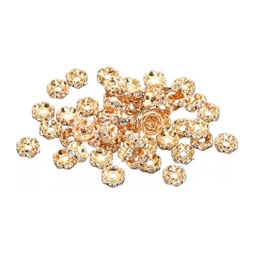 PATIKIL 6mm Spacer Perlen, 200 Stück Perlenabstandhalter Rondelle Spacer Perlen Strass Kleine Runde Glasperlen Großhandel für Schmuckherstellung Armbänder Halsketten DIY, Gelb PATIKIL 6mm Spacer Perlen, 200 Stück Perlenabstandhalter Rondelle Spacer Perlen Strass Kleine Runde Glasperlen Großhandel für Schmuckherstellung Armbänder Halsketten DIY, Gelb von PATIKIL